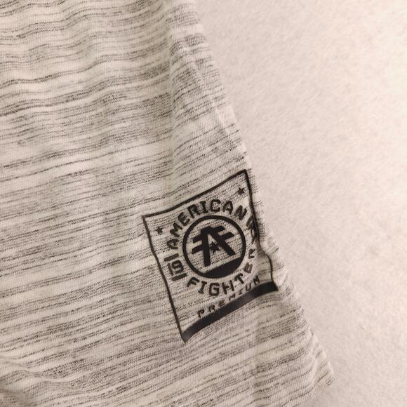 American Fighter Casual Graphic Crew Neck T Shirt Mens Size Medium M Gray - Picture 5 of 10